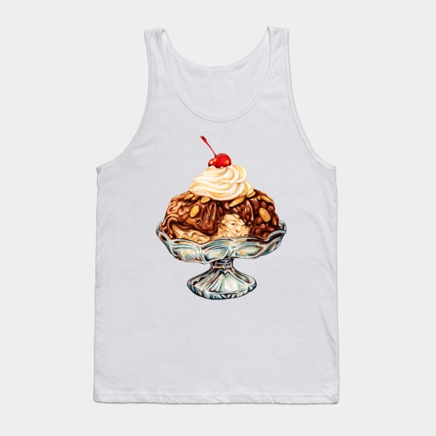 Ice Cream Sundae Tank Top by KellyGilleran